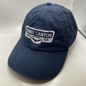 KINGS CANYON National Park Hat Mens Navy Cotton Sequoia Cap Royal Resortwear